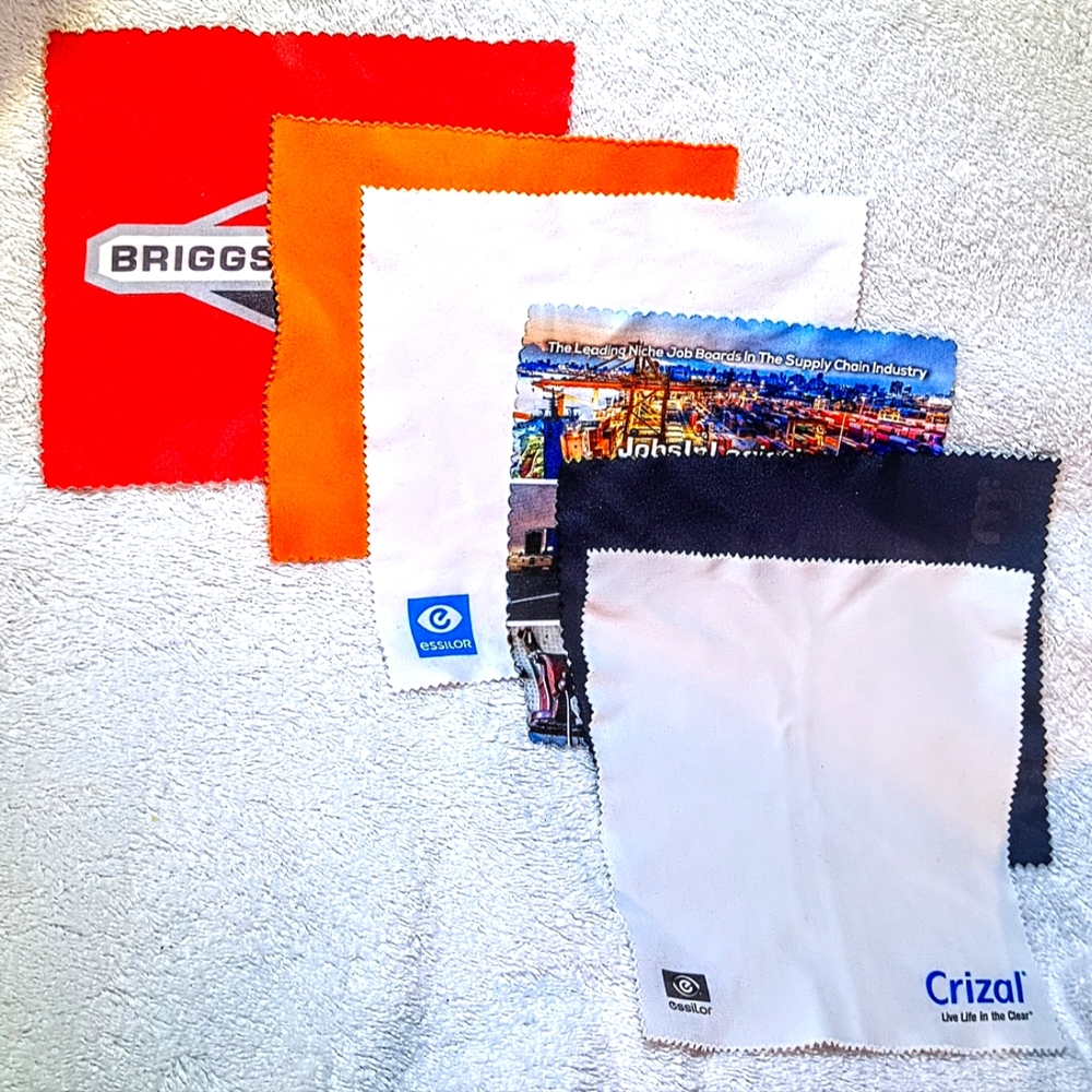 New Unused Microfiber Cleaning Cloths for Eyeglasses, Smartphones, Tablets NWOT